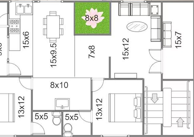 Building Plan with Vastu 